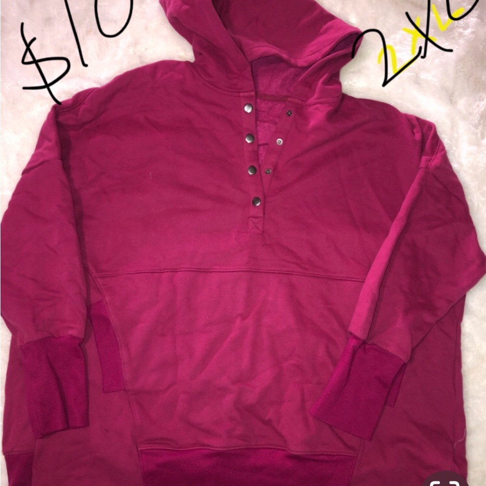 Woman Burgundy Hoodie